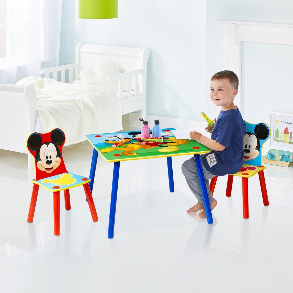 Crazy Classroom Hassy copilăresc masă cu scaune Mickey Mouse - banaby.ro