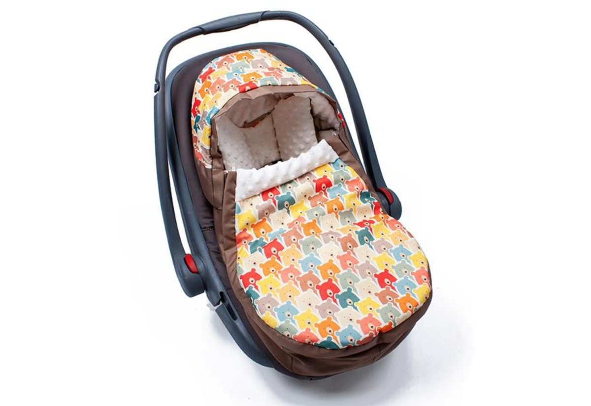 Landou Pentru Scaun Auto Ursuleț Portocaliu Banaby Ro