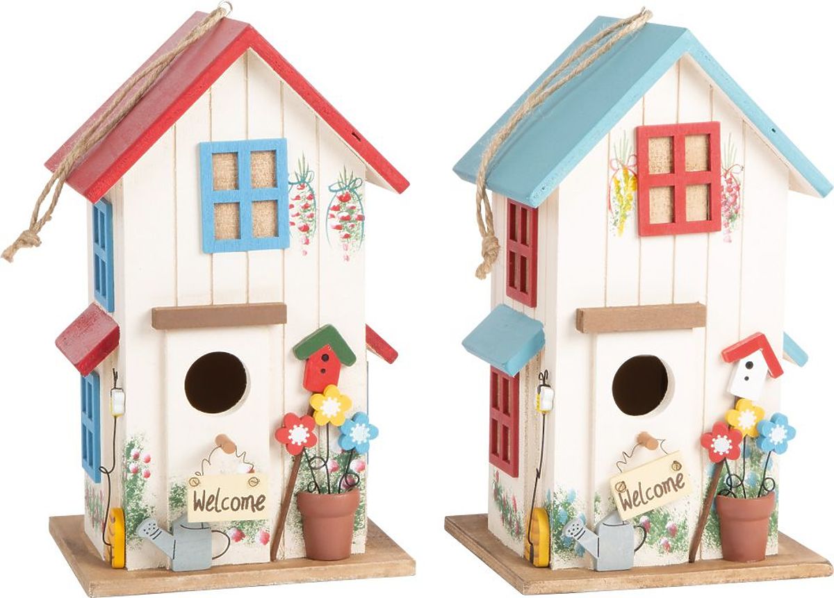 Birdhouse - hrănitor decorativ colorat pentru păsări