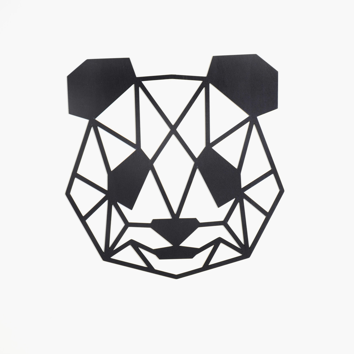 Pictură geometrică din lemn - Panda - diferite culori - negru