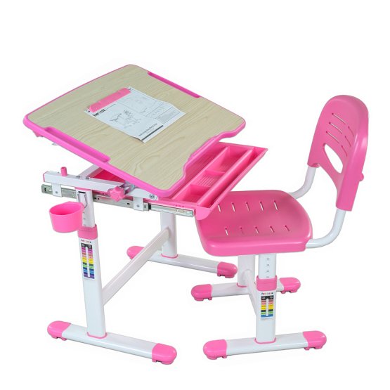 Masă de scris + scaun Bambino pentru copii-diferite culori