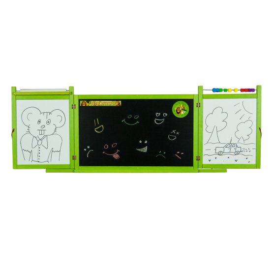 Tablă magnetică / de cretă pentru copii pe perete - verde