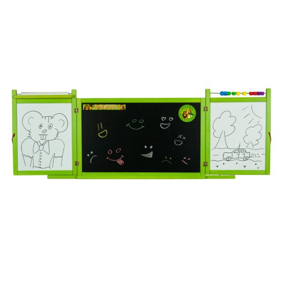 Tablă magnetică / de cretă pentru copii pe perete - verde