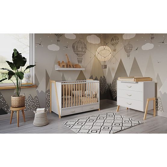 2în1 Pătuț și birou CONE 120x60 - SCANDI