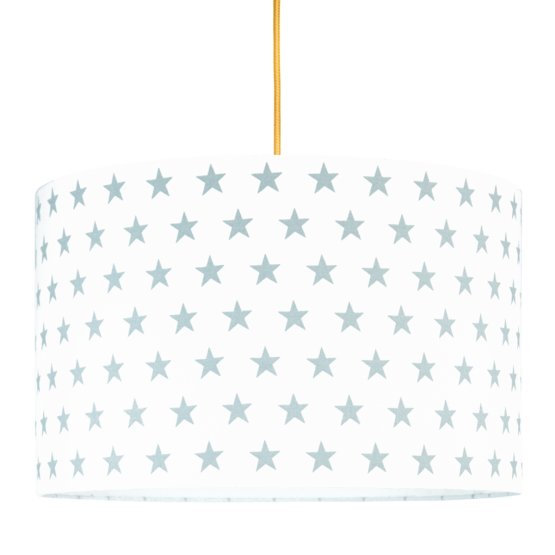 Lampă textilă de agățat gri – model cu stele