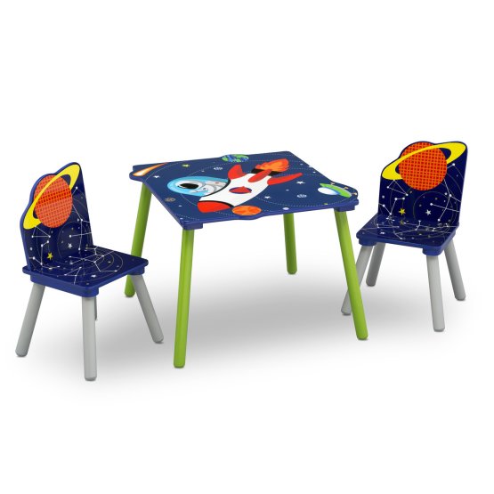 Set masa și scaune copii – model astronaut