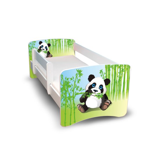 Pat pentru copii cu sina de siguranta-panda