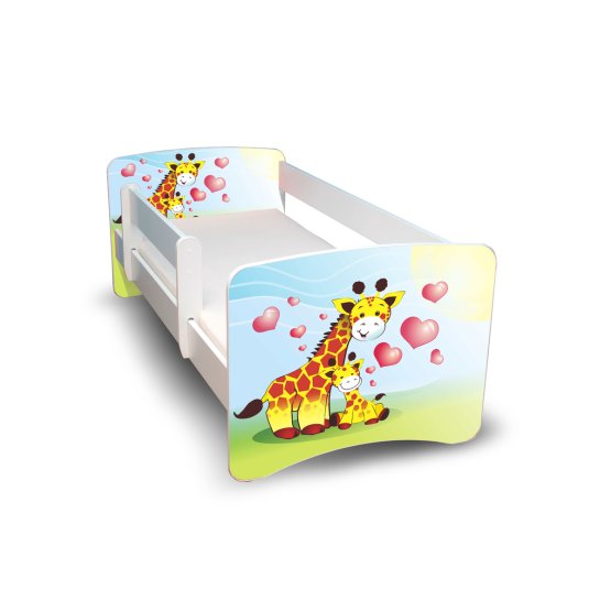Pat pentru copii cu bariere de siguranta – Girafe
