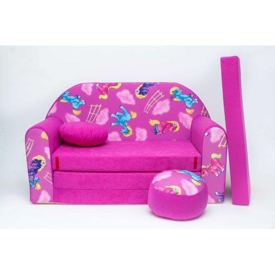 Canapea pentru copii Ponei 2