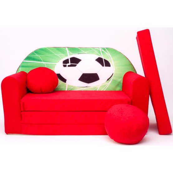 Canapeaua extensibilă pentru copii cu motivul Football