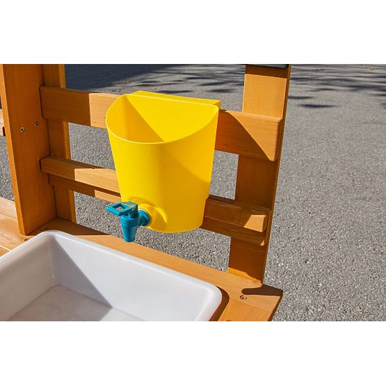 2Kids Toys Bucătărie de grădină din lemn cu chiuvetă