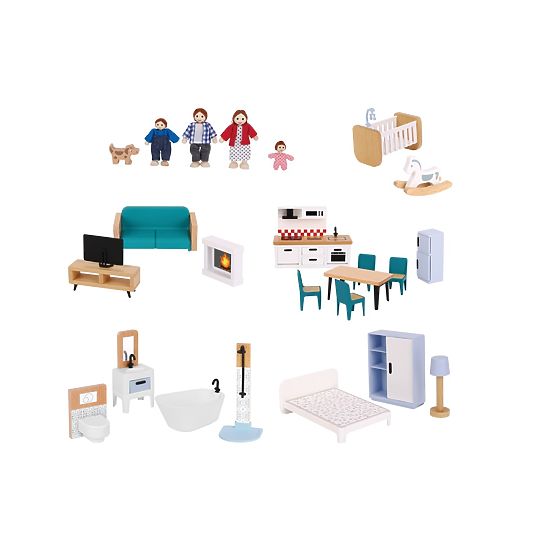 2kids Toys Căsuță pentru păpuși cu accesorii