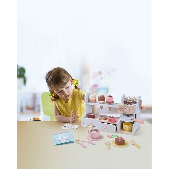 2Kids Toys Cofetărie din lemn 2 în 1