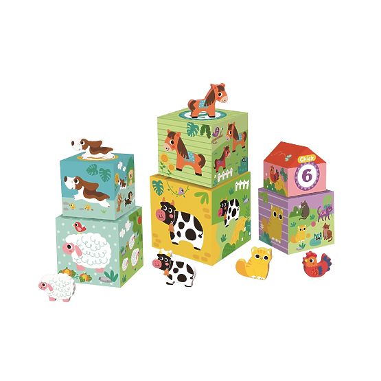 2Kids Toys Cuburi cu animale Fermă