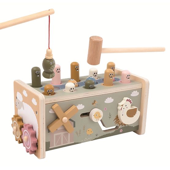 2Kids Toys Jucărie Multifuncțională de Ciocănit Fermă