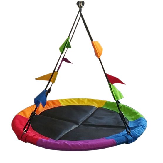 2Kids Toys Leagăn Cuib de Barză cu Steaguri Colorate