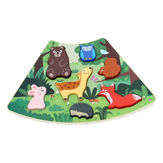 2Kids Toys Puzzle din lemn Cerc conectabil 6 în 1