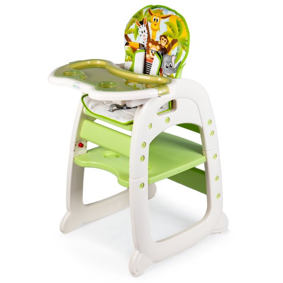 dinning scaun mic 2v1 - verde