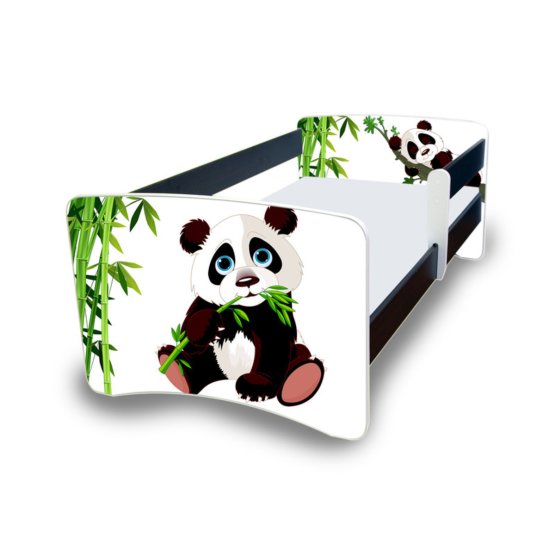 Pat pentru copii Nico cu bariera de siguranta – Panda