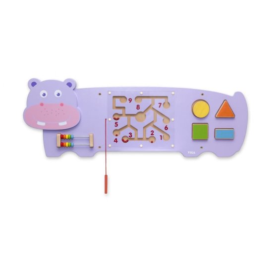 Jucărie educativă pe perete - Hipopotam