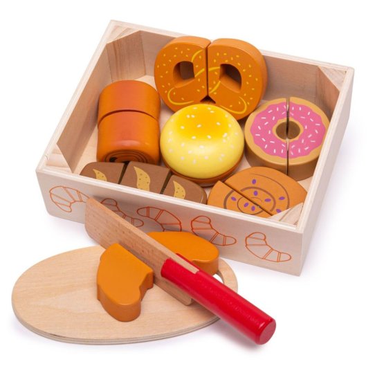Bigjigs Toys Tăiere produse de patiserie într-o cutie