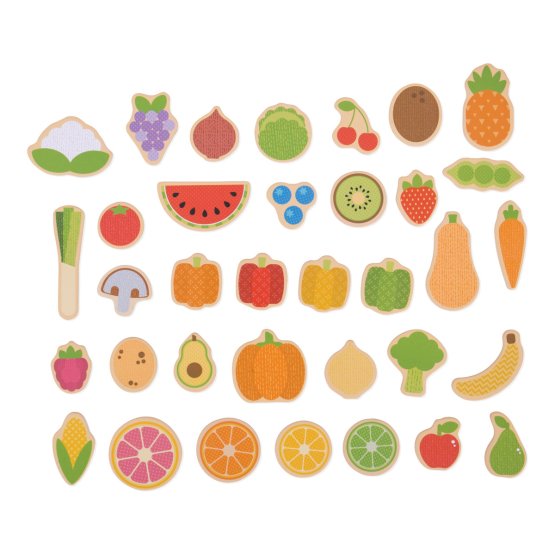 Bigjigs Toys Magneți pentru fructe și legume
