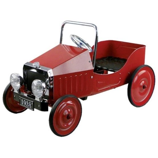 Mașină cu pedale metalice pentru copii - roșu