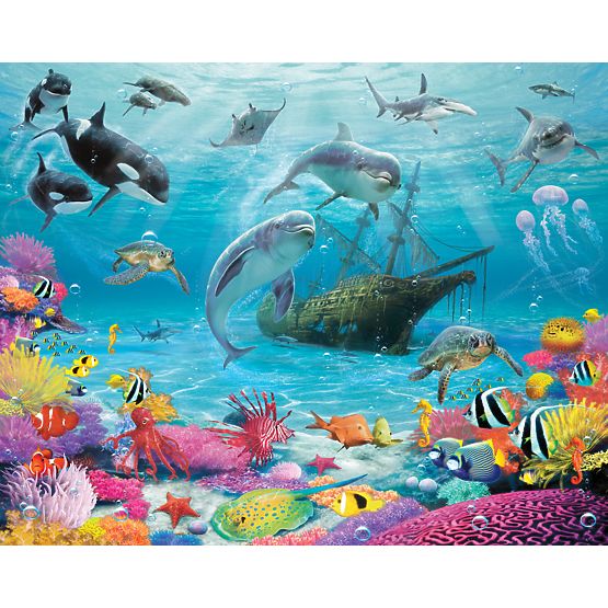 3D tapet submarin lume