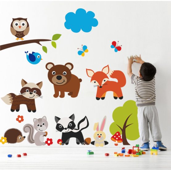Sticker de perete - Teddy Bear and Animals