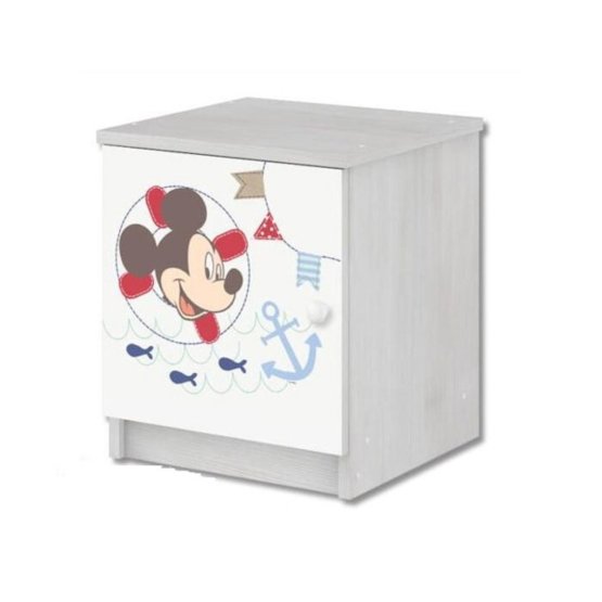 Noptiera pentru copii Mickey Mouse - decor din pin norvegian