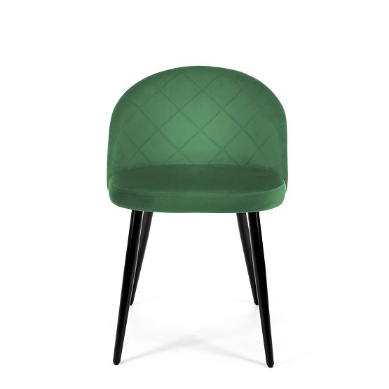 4x Scaune Tapițate din Catifea SJ.077 Verde Sticlă