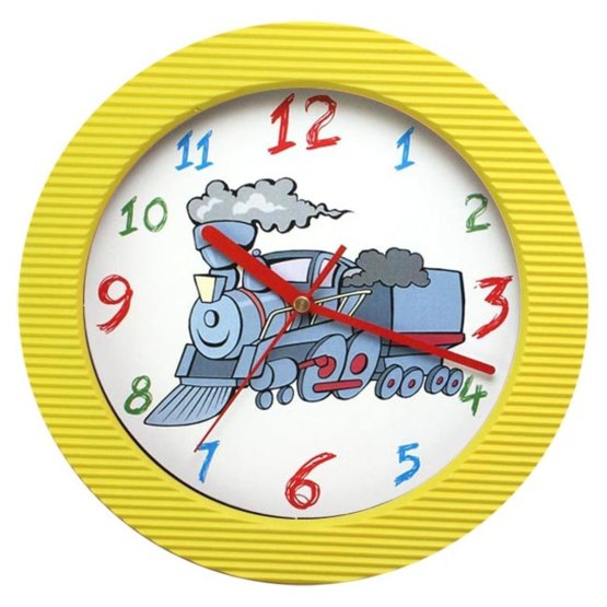 Ceas pentru copii cu motiv locomotiva de tren