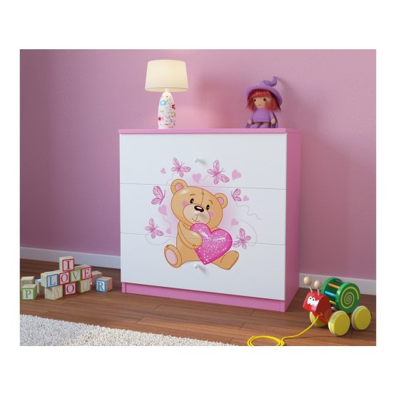 Ourbaby copii scrin - ursuleț roz