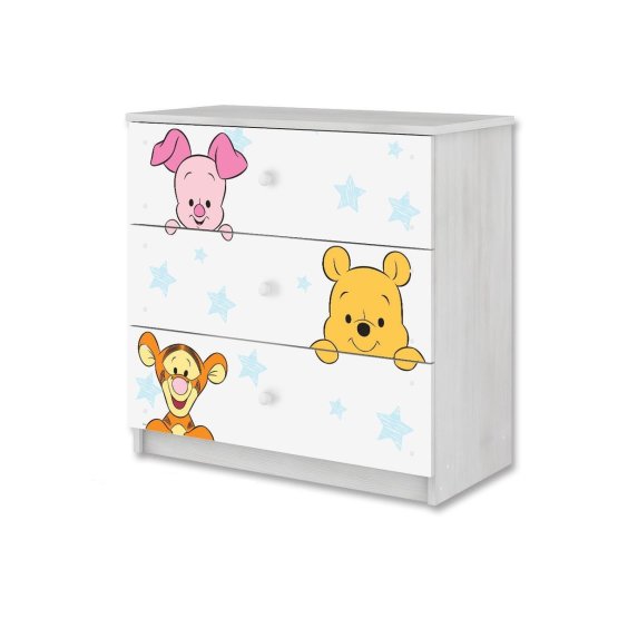 Comodă cu sertare pentru copii Disney - Winnie the Pooh şi prietenii