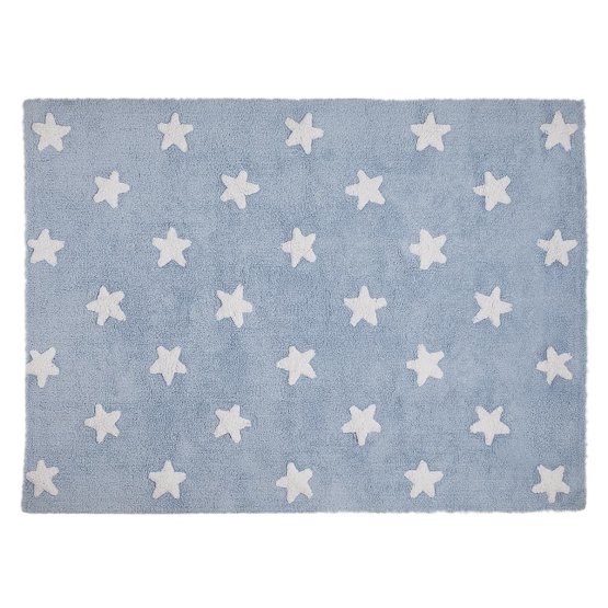 Covor pentru copii cu stele Stars Blue - White