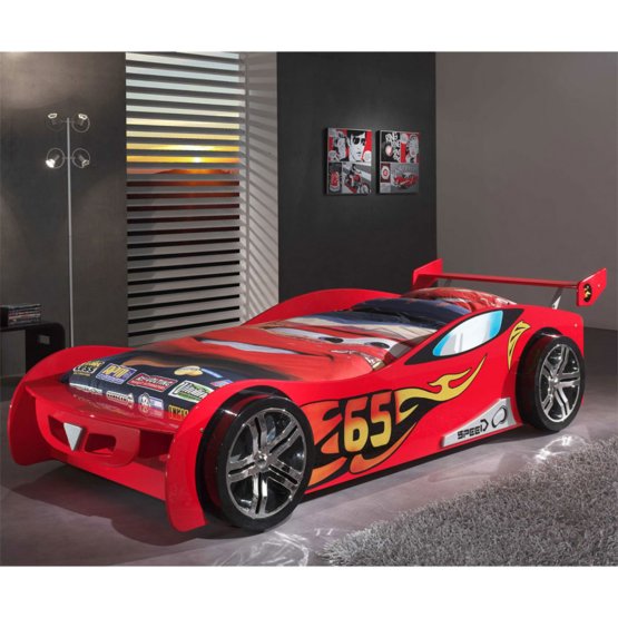copii pat mașină Le Mans - roșu