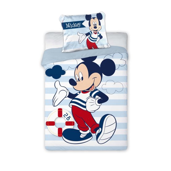 Lenjerie de pat pentru copii cu tema lui Mickey Mouse 076