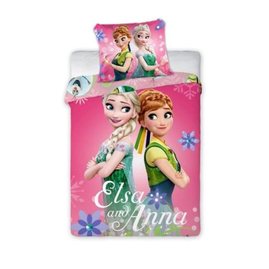 Așternuturi congelate pentru bebeluși - Prințesele Elsa și Anna
