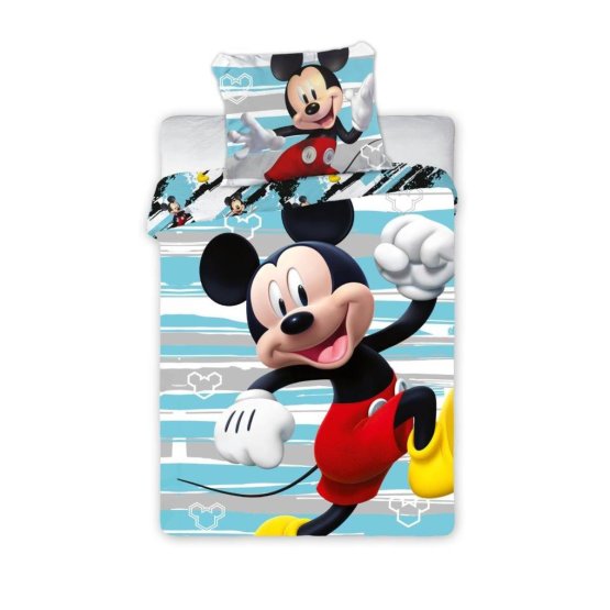 Lenjerie de pat pentru copii Vesel Mickey Mouse