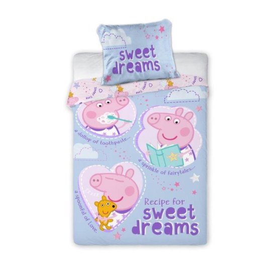 Lenjerie de pat pentru copii Sweet Dreams Piggy Peppy