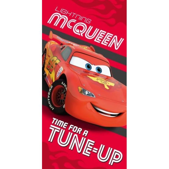 copii prosop autoturisme - fulger McQueen - roșu