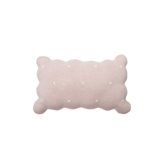 Perna decorativa tricotata Biscuit - Roz