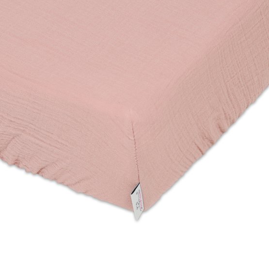 Cearșaf de muselină 120x60 roz