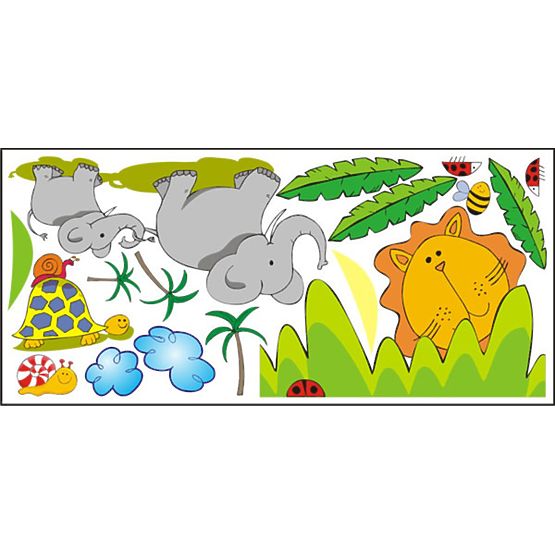 Abțibilduri de geam-motiv safari 1 - 0,3 m2