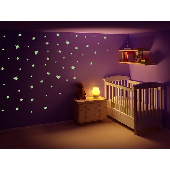 Abțibilduri de perete-sub forma unor stele luminoase