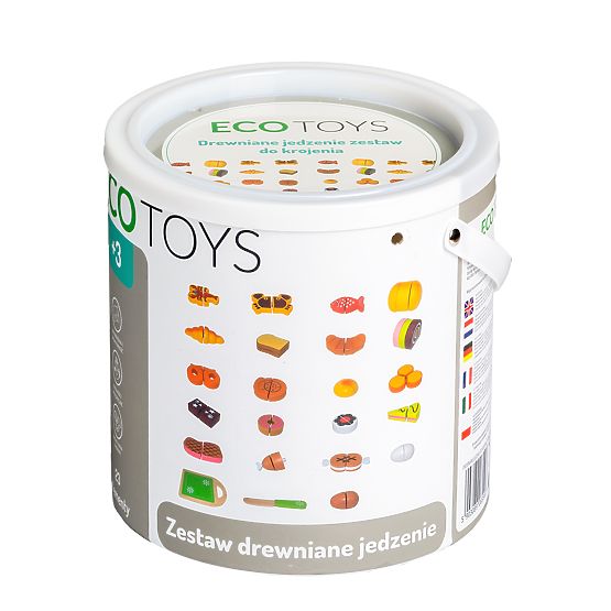 Alimente din lemn de tăiat 23 de piese ECOTOYS