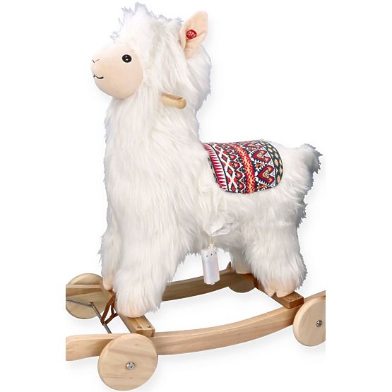 Alpaca pe cal balansoar cu roți