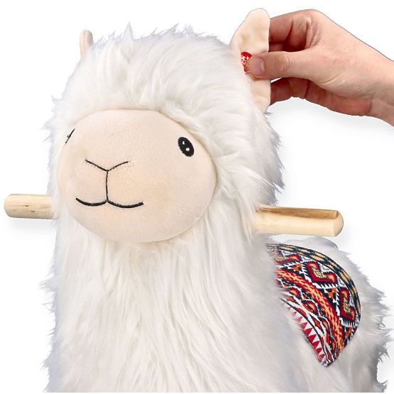 Alpaca pe cal balansoar cu roți