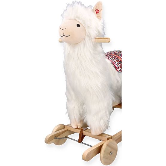 Alpaca pe cal balansoar cu roți