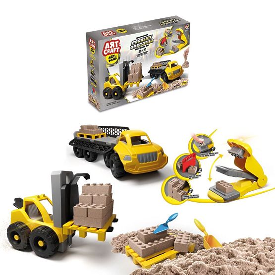 ART CRAFT Set de nisip kinetic - Creează, construiește, demontează